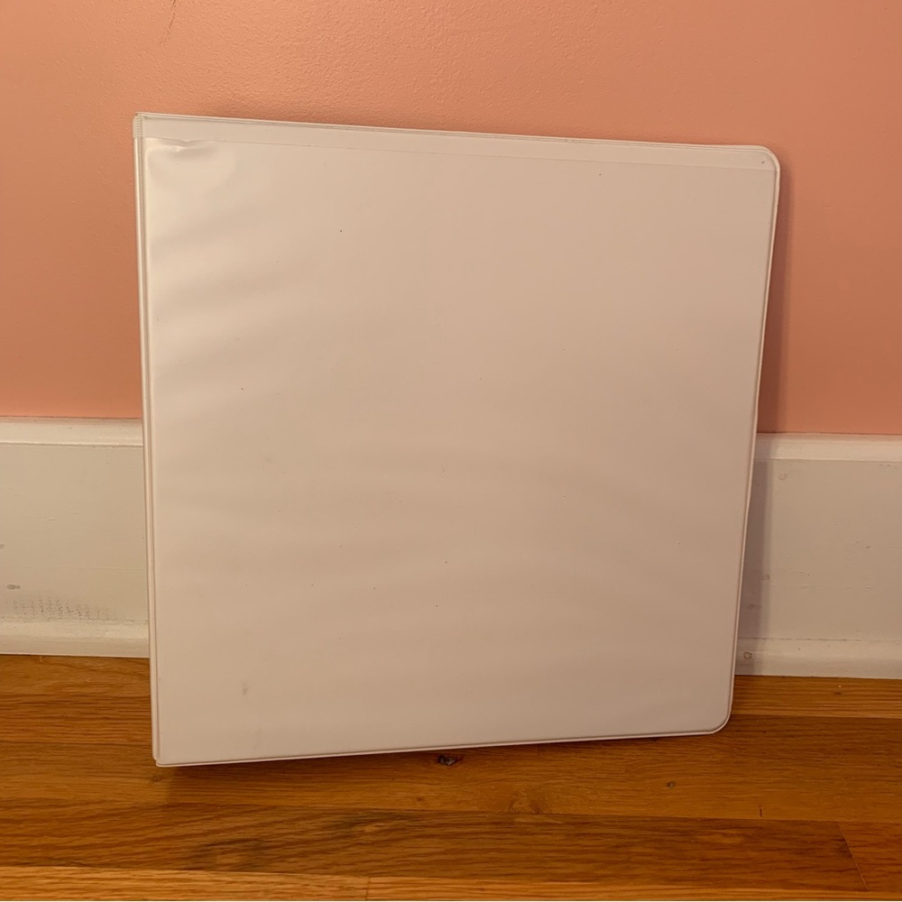 NWT 3 inch 3 Ring Binder 3 in 3" White Binder School Supplies Office Supplies